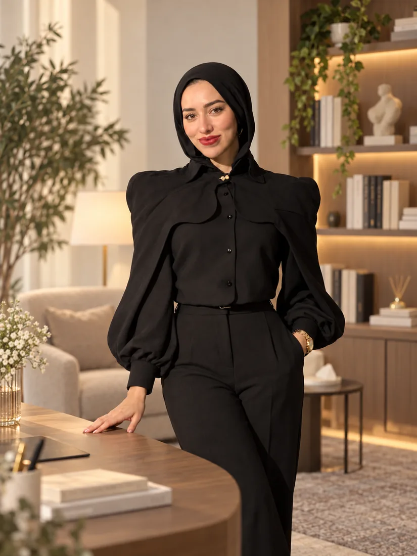 Dr. Sarah Rageh in an office setting